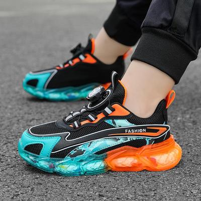 Sommer 2025 Jungen Rutschfeste Atmungsaktive Mesh-Leder Sportschuhe