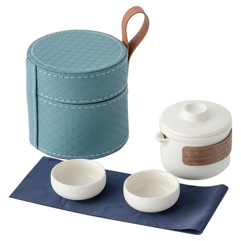 Portable travel tea set camping outdoor teapot Kung Fu tea Kuaike cup with business gifts