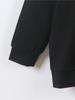 Sudadera con Capucha Negra Casual Infantil Estampado Caníbal Oscuro y Bizarro para Niños y Niñas en Otoño e Invierno