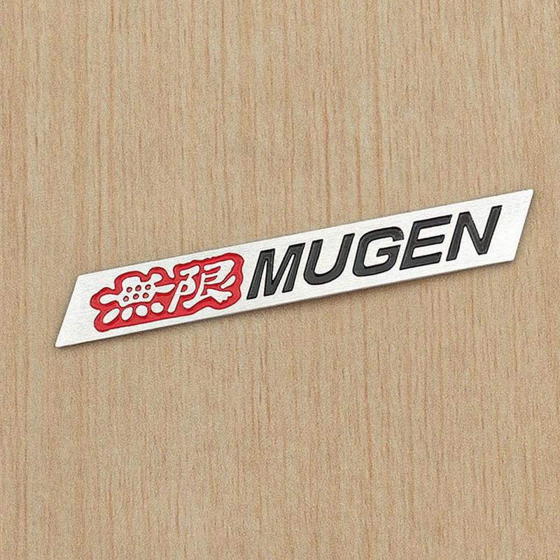 3D Metal Letters Mugen Emblem Car Front Grille Logo Rear Trunk Sticker Fender Side Badge for Auto Exterior Accessories