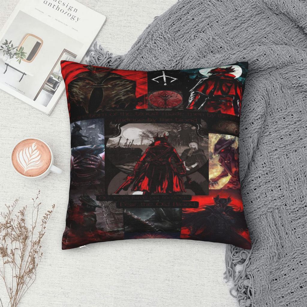 Bloodborne  Printing Pillowcase Cushion Cover  Throw Pillow Cover Y2K Seater Decor Zippered Multi-Size