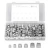 130Pcs Threaded Insert 4 Types Stainless Steel Knurled Nut Assortment for Car Machine