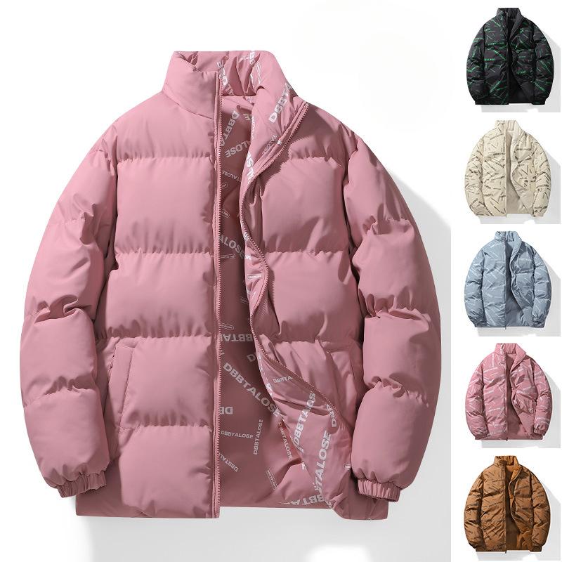 Men's Autumn and Winter Double-sided Bread Clothes, Winter Thickened Warm Couple Cotton-padded Jacket Men's Clothing