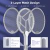 2-in-1 electric mosquito swatter, USB charging mosquito killer, efficient electric mosquito swatter for gardens and courtyards
