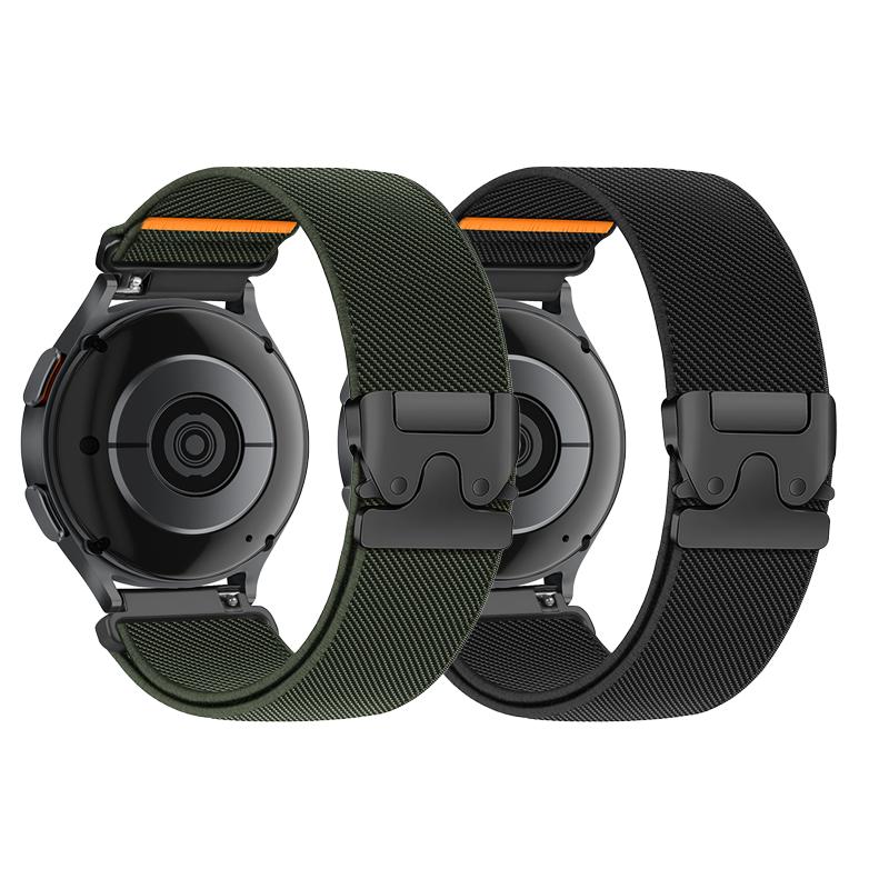 Paski Parachute 18mm 20mm 22mm do Samsung Galaxy Watch 7 6 5 4 40mm 44mm 6Classic 47mm Nylonowy Regulowany Wytrzymały Pasek do Zegarka na Huawei Watch GT5 Pro 4