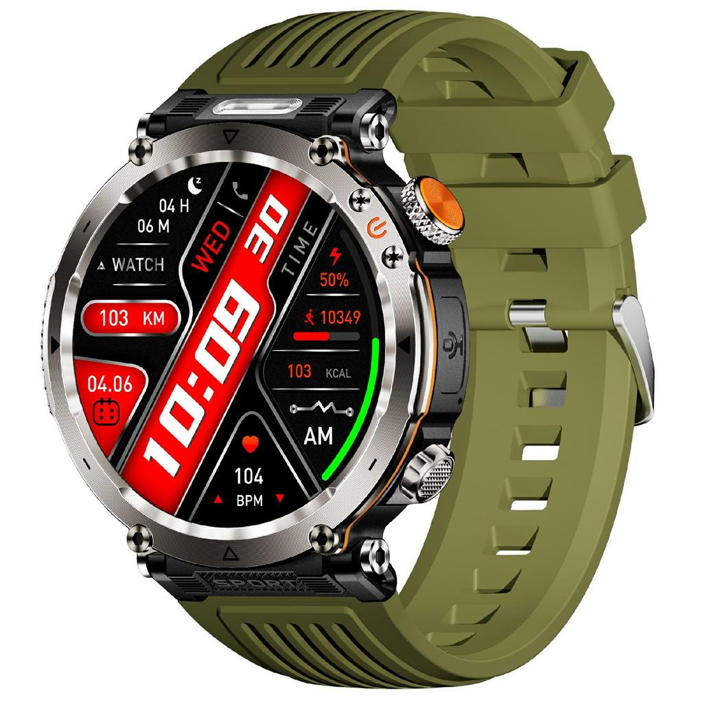 HT30 Silikonarmband 1,7-Zoll Smartwatch Gesundheitsüberwachung Kompass Sportuhr