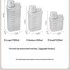 Airtight Laundry Detergent Dispenser Easy to Clean Clear Washing Powder Liquid Holder with Lid for Household Laundry Organization