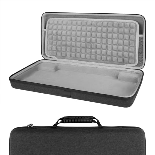 Geekria Full-Size Keyboard Case, Hard Shell Travel Carry Bag for 104-108 Key Computer Mechanical Gaming Keyboards, Compatible with Corsair K100 RGB Me