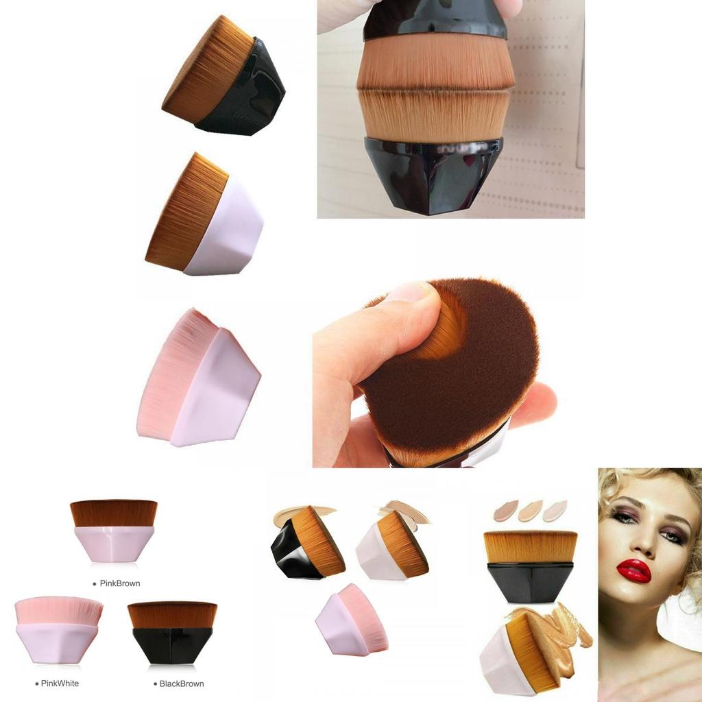 Flawless Wand Foundation Brush With High Density Fine Fiber For Seamless Makeup Application