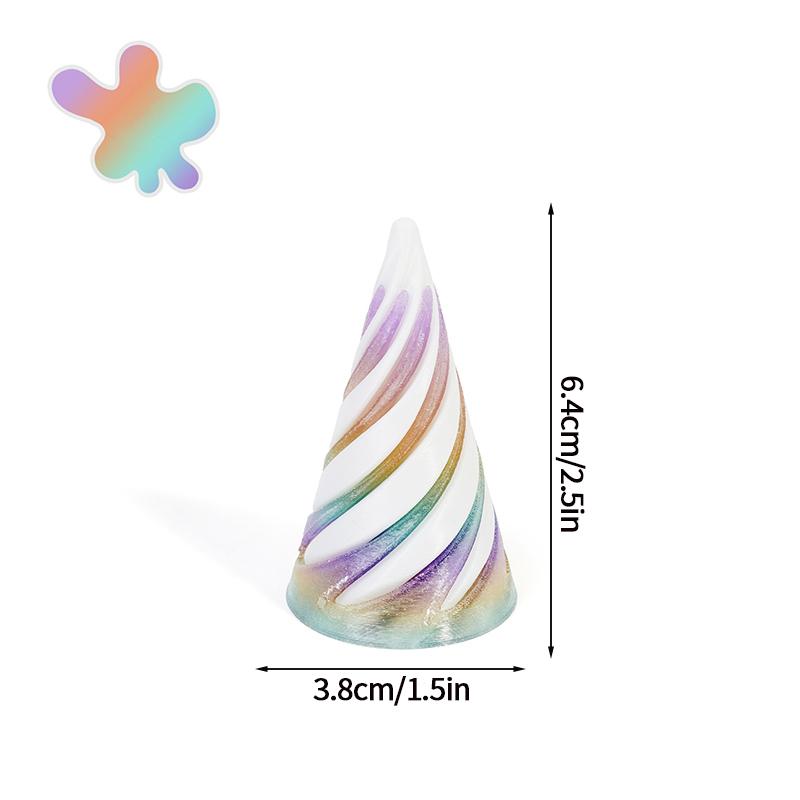 3d Printed Toys Desk Accessories Three-dimensional Pyramid Printed Spiral Cone Helix Screw Rotating Stress Relieving Spiral Cone