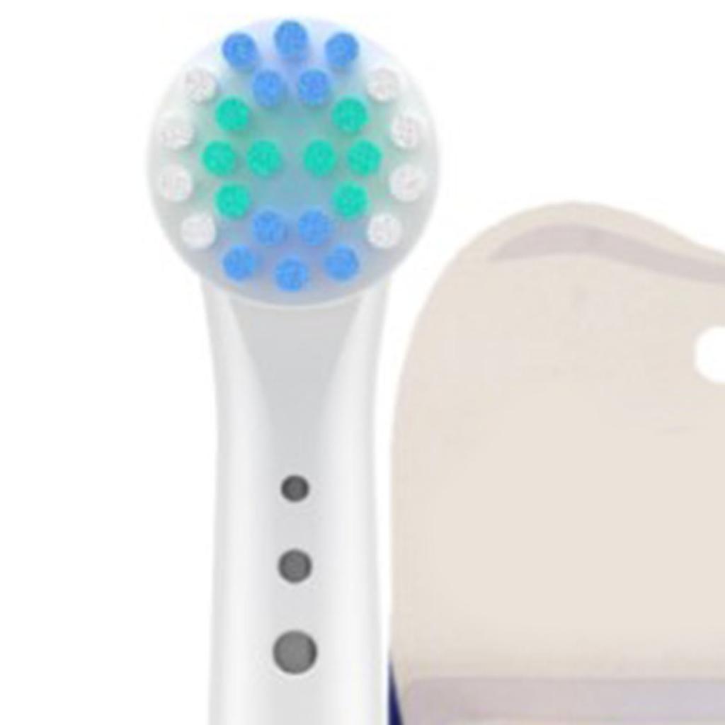 8pcs Electric Toothbrush Heads Soft Round Gum Care Rotary Deep Cleaning Toothbrush Replacement