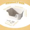 Cat Litter Box for Small and Large Cats Pet Supplies Kitty Pan Tray Toilet Sandbox