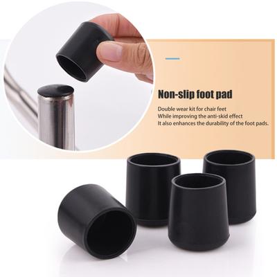 12 Stück Stuhlbeinkappen, Hockerbeinschoner, verschleißfest, kratzfest, einfach zu installieren, Bodenschoner, rutschfeste Stuhlbeinkappen