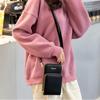 Petit-Germe Women's 2-Way Smartphone Shoulder Bag, Supports Smartphone Operation While Inserted, Fits 6.5-inch Devices, Card Storage, Interior