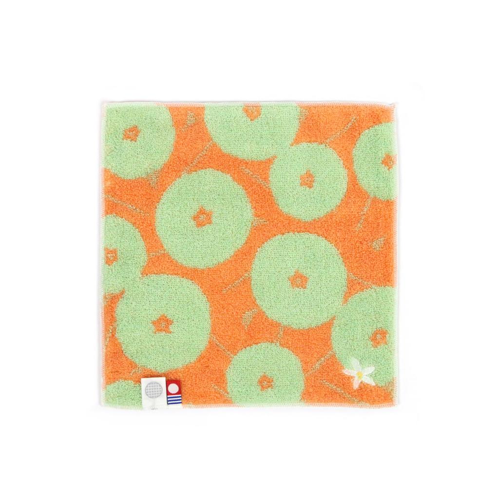 Imabari Towel Iyokan Fluffy Handkerchief Made In Highly Absorbent - Towel, Japan, (Orange)