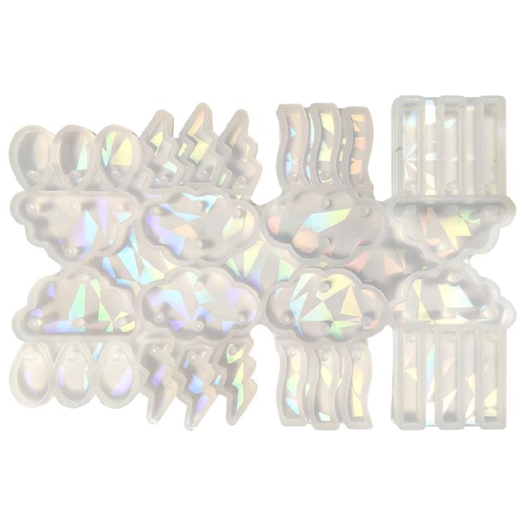 Cloud Lightnings Silicone Mold Earring Pendants Making Mould DIY Jewelry Tools 1 чистый