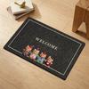 Cute Bear  Animal Welcome Doormat, Cartoon Print 2D Flat Rug for Home Entryway Kitchen  Living Room Decor,