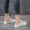 Women's Mules Shoes White Sandals Comfortable Fashion Designer Slipper Flat Leather Summer New 2024 Luxury Slippers for Women