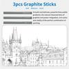 95 Piece Professional Drawing Pencils and Sketch Set Includes Oil Colored Pencil Sketch Charcoal Graphite Pencil