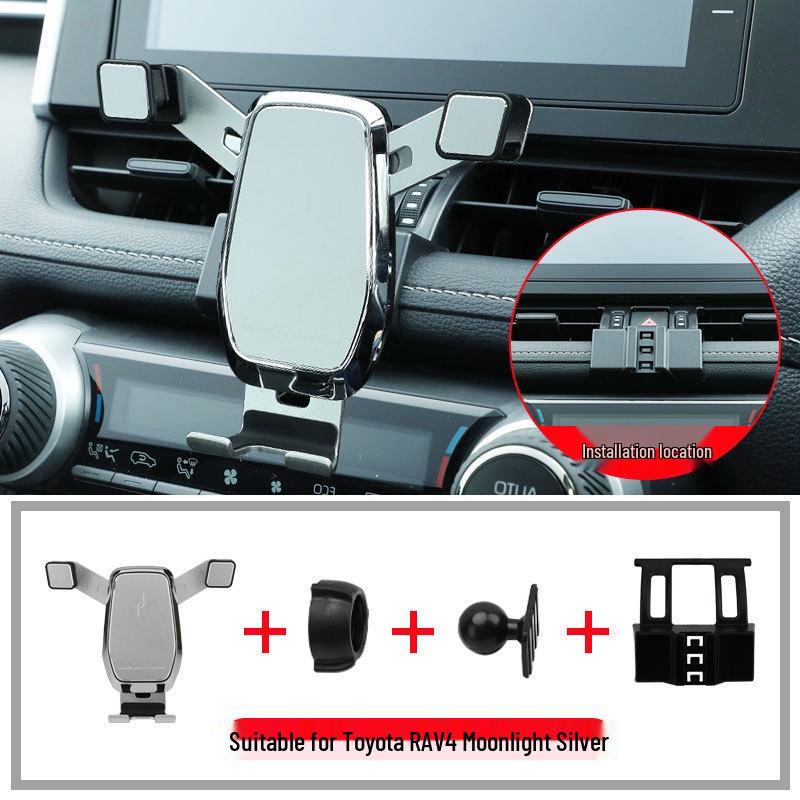 Wireless Charging Phone Holder for Toyota RAV4, Prado, and Land Cruiser