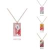 Demon Slayer Kimetsu No Yaiba Tomioka Giyuu Necklace With Pendant And Metal Chain For Cosplay Or Gift