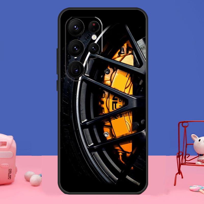 Wheel Racing Car Case For Samsung Galaxy S24 S23 S22 Ultra S20 S21 FE Note 20 S8 S9 S10 Note 10 Plus Cover