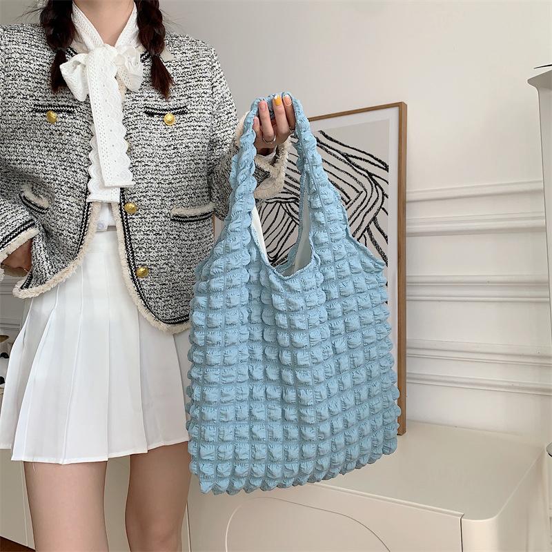 Women Fashion Quilted Shoulder Bag Space Cotton Large Capacity Handbag and Purse For Female Travel Shopping Tote Hobos Bags MIT