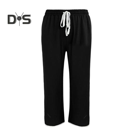 Set de 2 pantaloni de top pentru femei, cu decolteu în V, cu mâneci lungi, hanorac cu talie elastică, pantaloni de trening cu picioare late, ținută sport, trening casual de toamnă