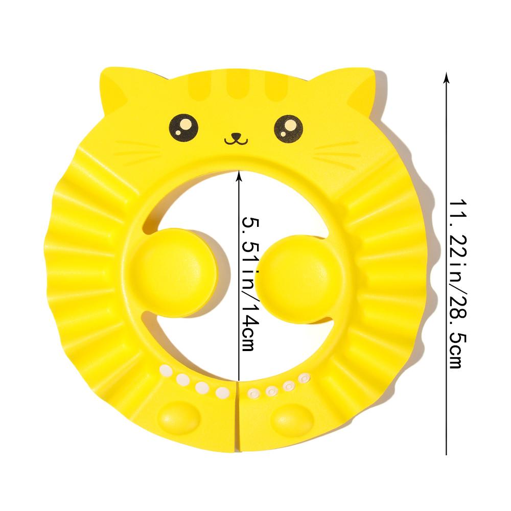 Adjustable Waterproof Ear Protection Shampoo Shield Baby Shower Cap Bath Head Cover Hair Wash Hat
