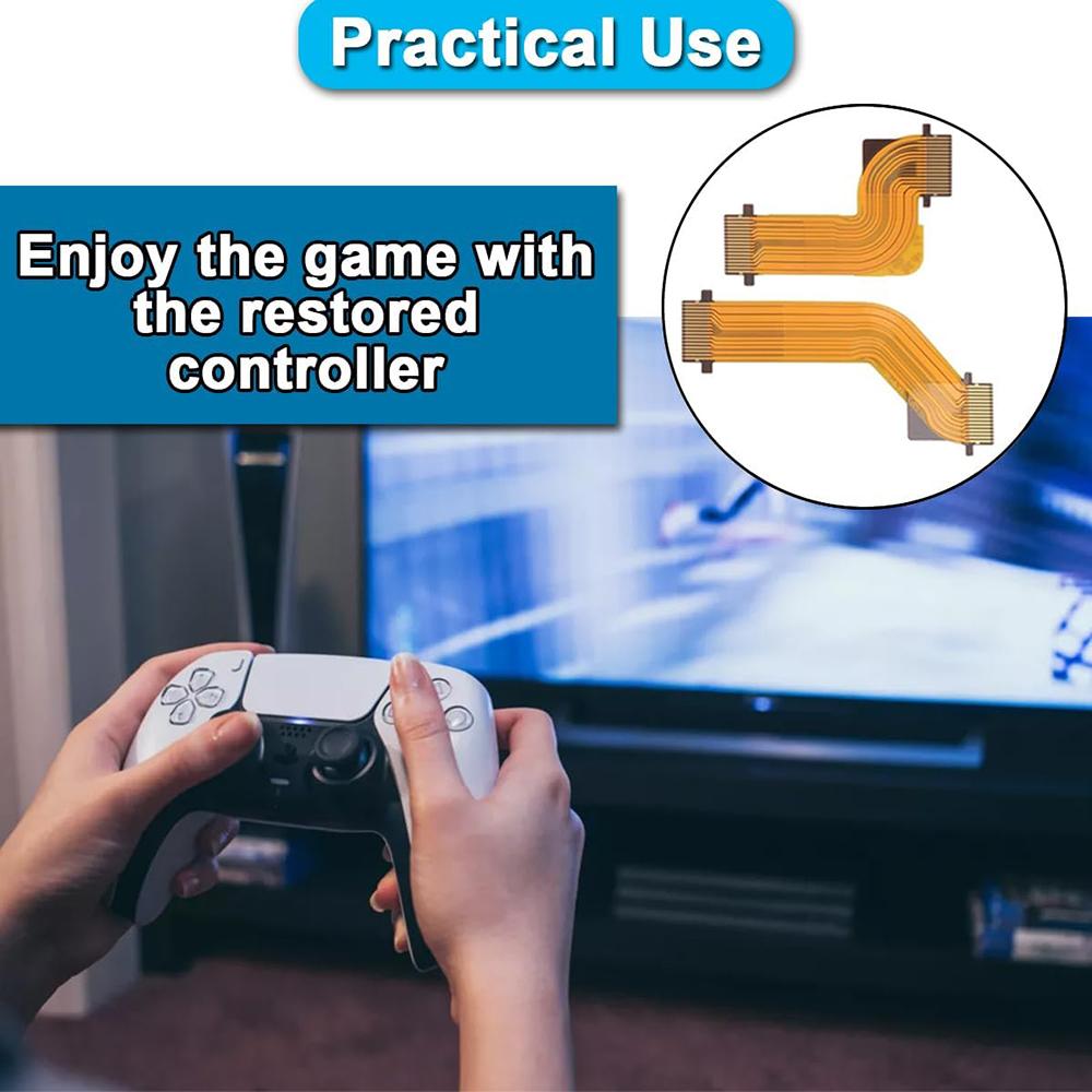 1/5 Pairs Replacement R2 L2 L1 R1 Trigger Button Ribbon Flex Cable for PS5 Dualsense Controller BDM-010 020 Motor Connect Cable 5