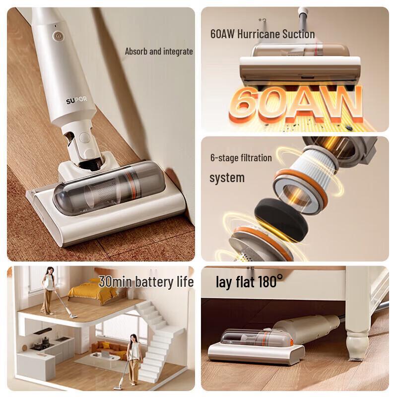 Supor C50A Cordless Wet/Dry Vacuum Mop