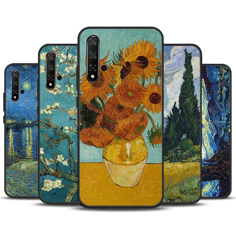 Van Gogh Art Oil Painting Case For Huawei P30 Pro P20 P40 Lite Nova 9 10 SE 11 3i 7i 8i 11i Y91 Y60 Y70 Y61 Y90 Cover