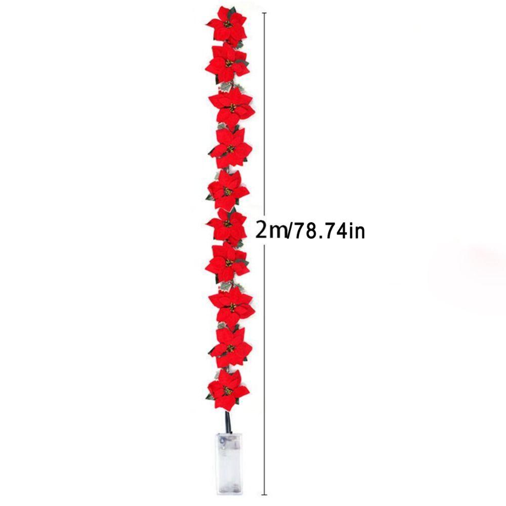Flowers Christmas for Garden String Lights Christmas Decorations Home Decor Christmas Garland