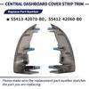 Central Dashboard Cover Strip Trim Center Trument Cluster Panel Trim 55413-42070-B0 55412-42060-B0 Compatible With Toyota RAV4 Base Limited EV Sport