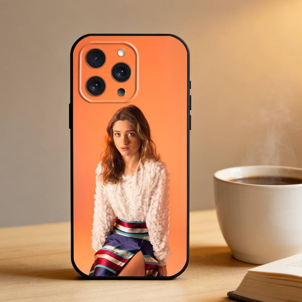 N-Natalia Dyer Phone Case For iPhone 17 16 15 14 13 12 Max Plus Silicone Black Cover
