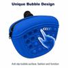 Silicone Dog Treat Bag Portable Pet Training Snack Pouch Anti‑Slip Bubble Design Outdoor Walking Food Storage Waist