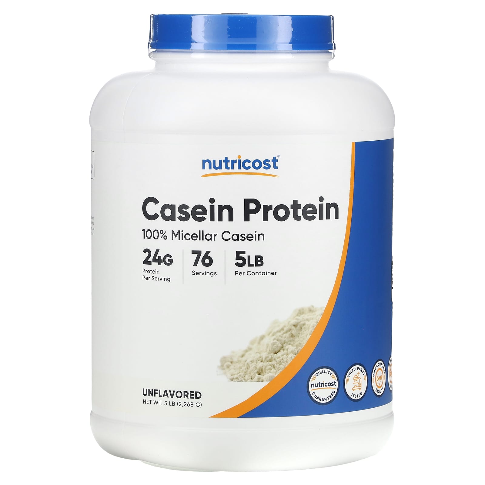 

Casein Protein, Unflavored, 2,268G (5Lb)