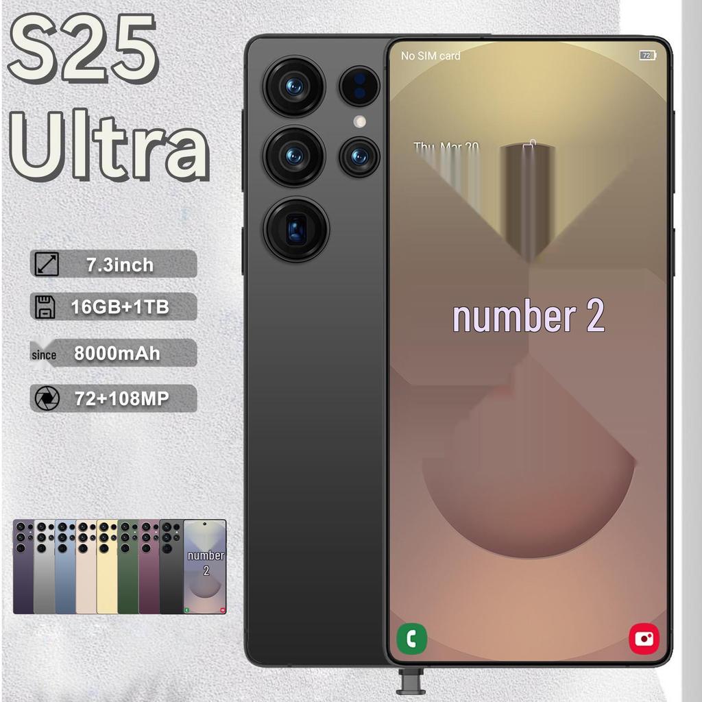 S25 Ultra Smartphone: 7.3-inch Display, Built-in Pen, 3+64GB, True 4G, Android 10.
