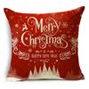 Home Decor Nordic Christmas Red Printed Polyester Pillowcase For Living Room Bedroom Decor Funda De Almohada