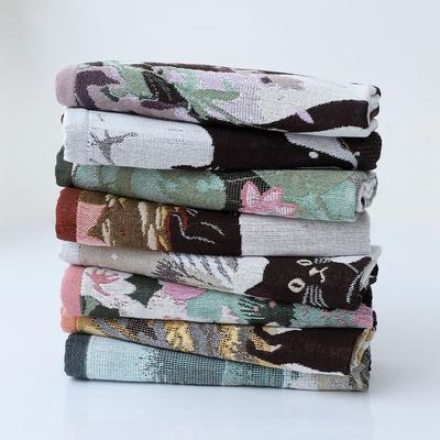 34x40cm Large Hand Towel Quick Dry Decorative Pure Cotton Dish Cloth 4 Layer Cotton Gauze Kitchen Towel Home Restaurant