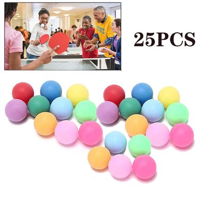 Paquete de 50 pelotas de ping pong de colores de 40 mm para entretenimiento en mesa de tenis