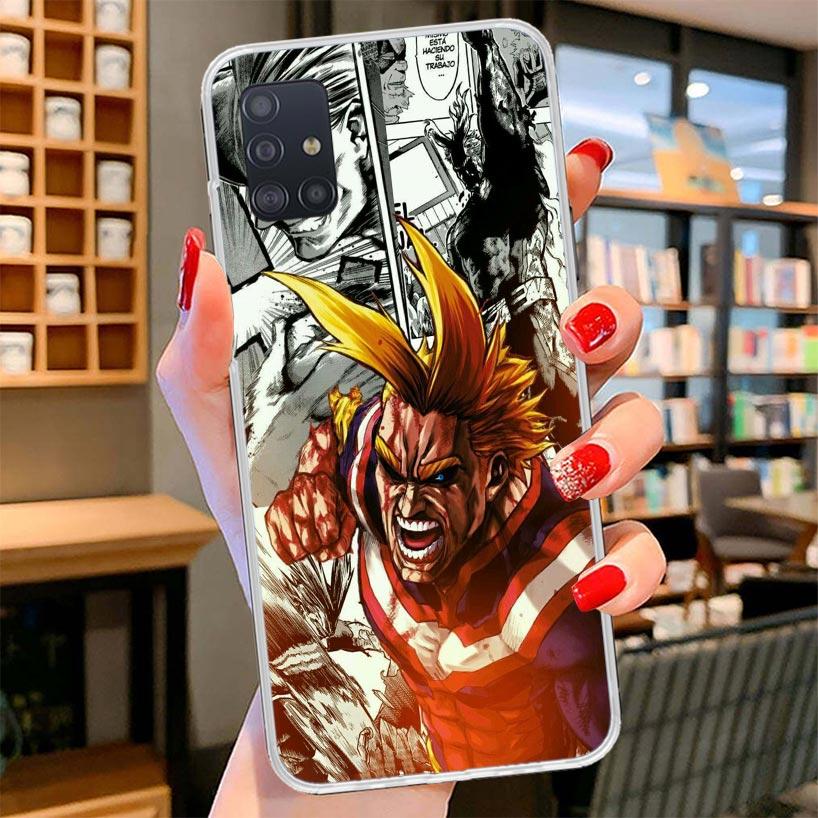My Hero Deku Cover Phone Case For Samsung Galaxy A12 A22 A32 A52 A72 A02S Phone Case Note 20 Ultra 10 S10 Plus A51 A71 A50S A20S