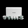 Japanese Style Ceramic Kung Fu Tea Set - Green Mountains