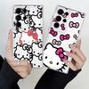 Case for Samsung Galaxy S26 S23 Ultra S20 Plus S22 FE S21 Note 20 Ultra 10 S25 Edge S24 Phone Cover Cute Hello Kitty