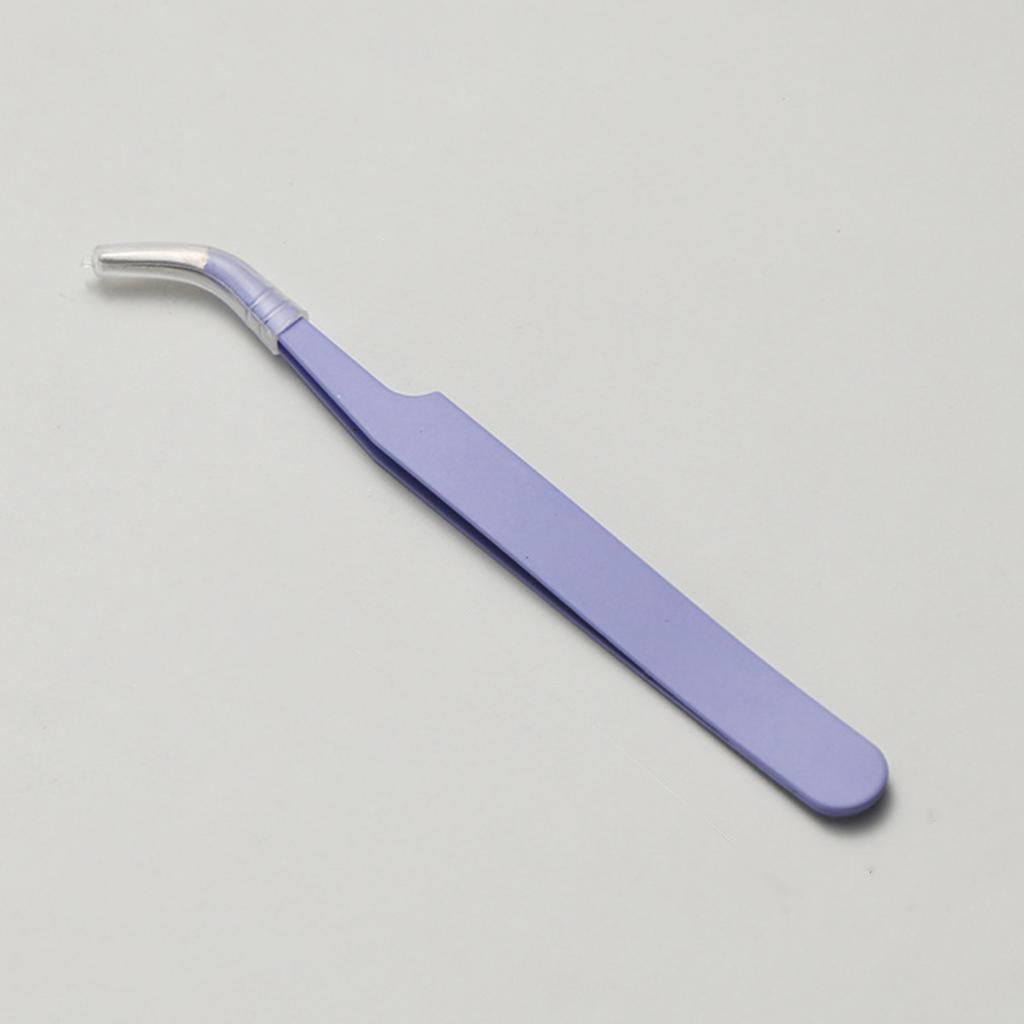 1pcs Macaron Colorful Stainless Steel Tweezers Straight and Bent Tips for Nails Eyelash Makeup DIY Sticker Tools