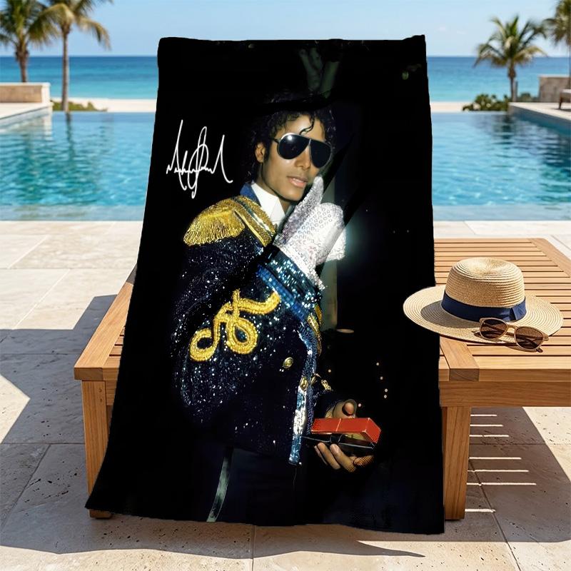 Michael Jackson Stylish Digital Printing Beach Towel Quickdrying Absorbent Blanket For Beach Pool Gym Travel