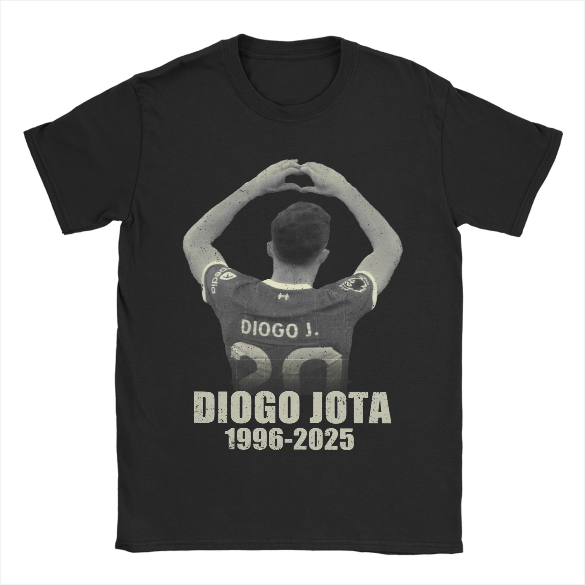 

Diogo Jota Soccor Player T-Shirt Men Vintage Pure Cotton T-Shirts Beach O Neck Fashion Tee Shirt Hot Sale Plus Size Clothes M