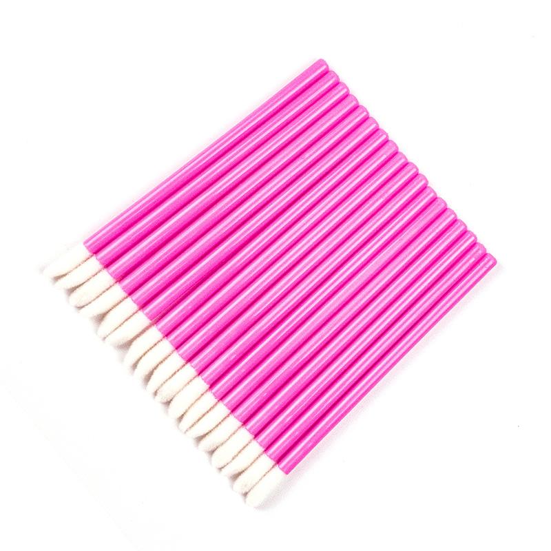 High Quality Disposable Gloss Scrub Lip Brushes Flat Brush Style Made From Durable Nylon
