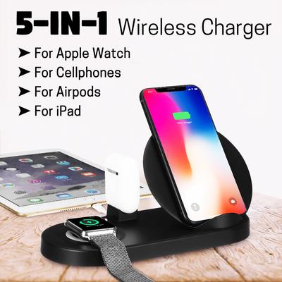 4 In 1 Wireless Charger For Iphone X Xs Xr 8 Fast Wireless Charging Station For Airpods For Apple Watch 4 3 2 For Apple Pencil Buy At A Low Prices On Joom E Commerce Platform