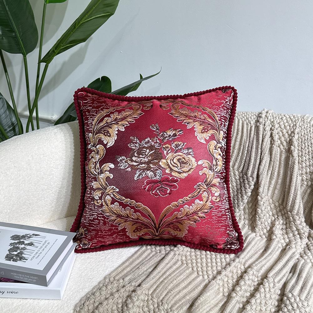 Business Gifts, Souvenirs, Jacquard High-precision Pillows and Lumbar Cushions, American Light Luxury Pillows with Core Embroidery